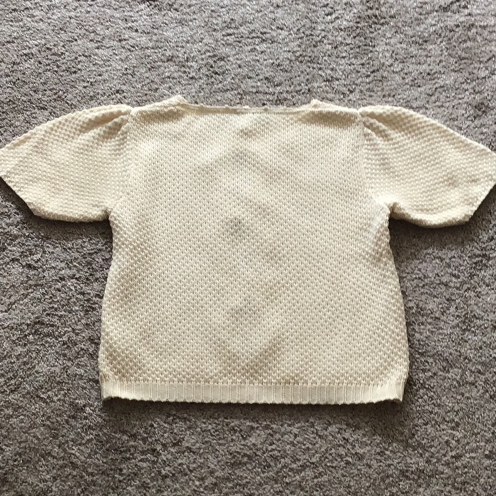 SHORT SLEEVED KNIT SWEATER - SMALL NWT - Picture 7 of 10
